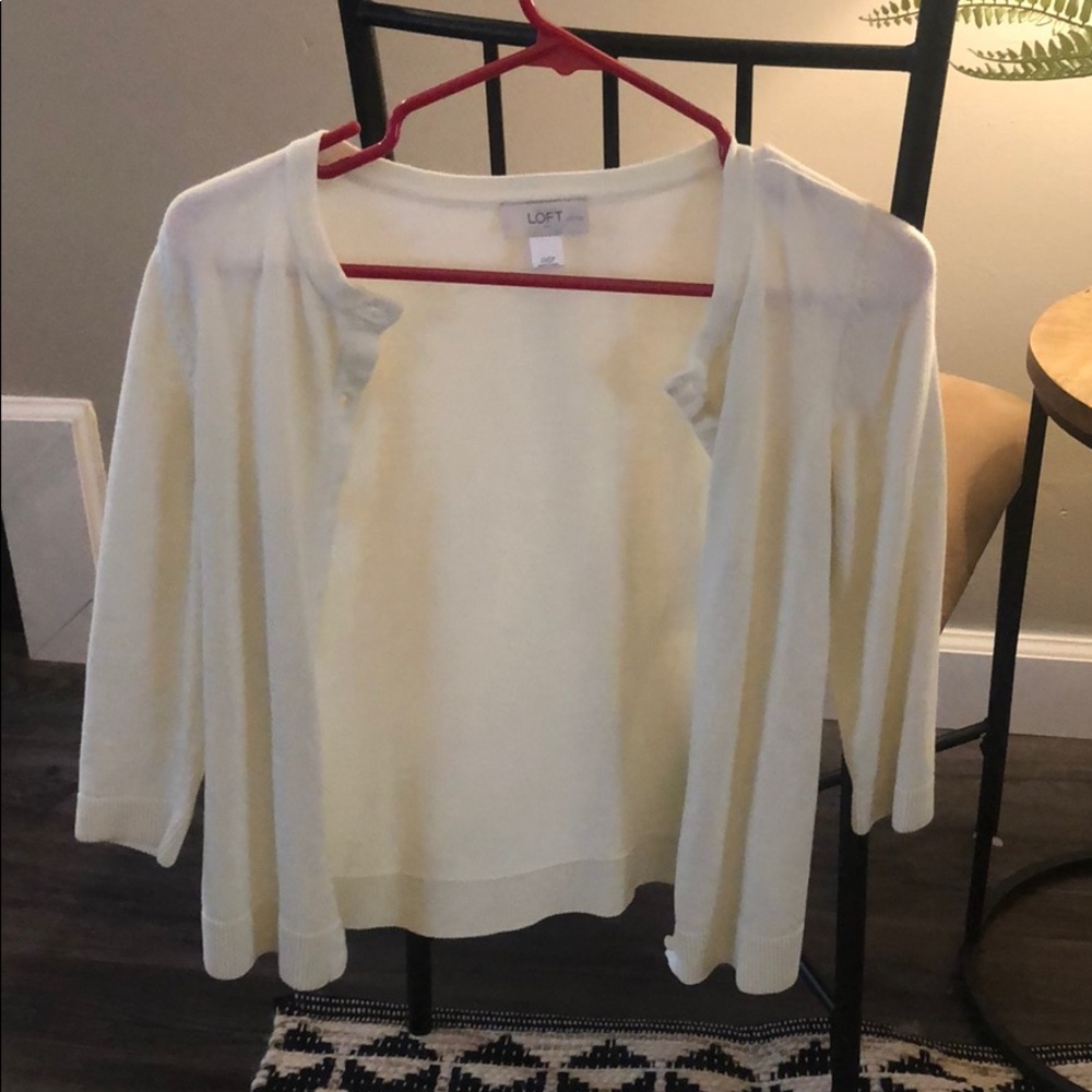 Cream cardigan